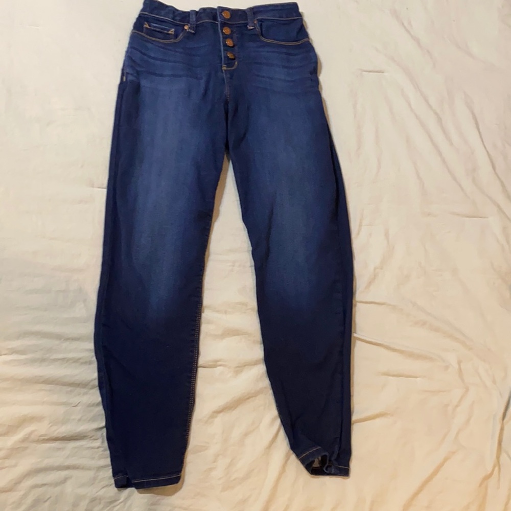 NOBO blue high rise sculpting skinny jeans 13